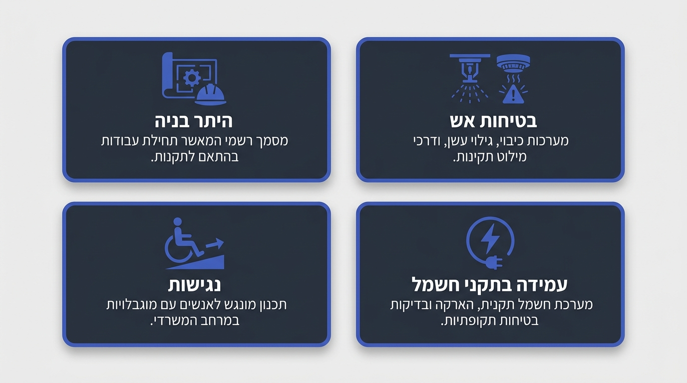 דרישות רישוי ובטיחות להקמת משרד בתוך מחסן
