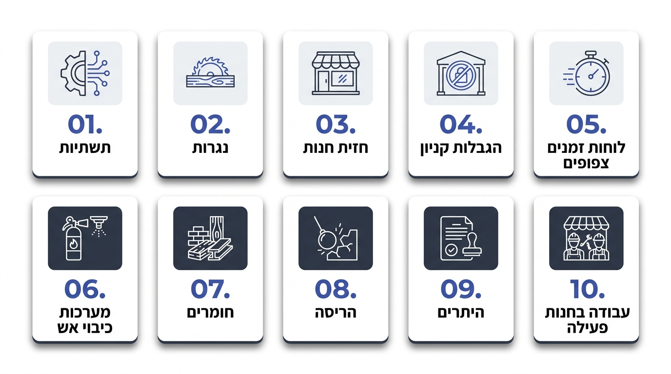 השוואה בין סוגי שיפוץ חנות - קוסמטי מול מלא