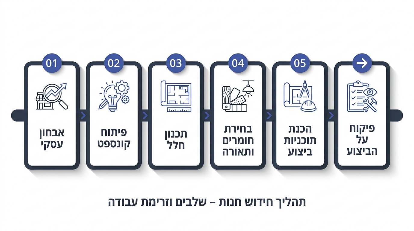 תהליך ריסטיילינג לחנות שלב אחרי שלב