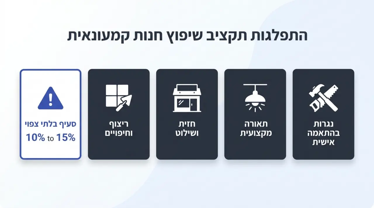 כמה עולה עיצוב חנות בחיפה - טווחי מחיר וגורמים המשפיעים על התקציב